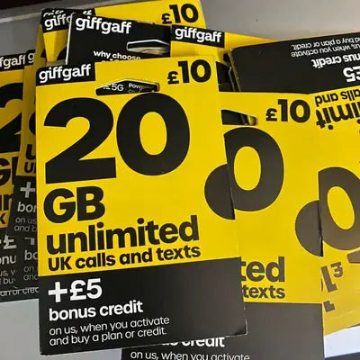 Giffgaff UK Sim For TikTok Live, Otps and Monetization
